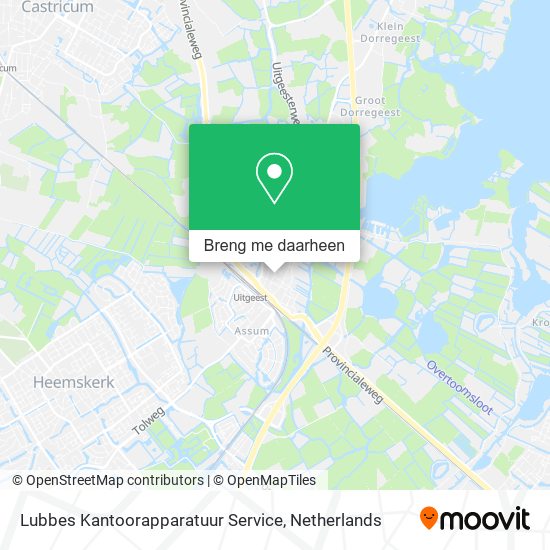 Lubbes Kantoorapparatuur Service kaart