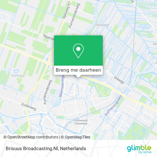 Brisuus Broadcasting.Nl kaart