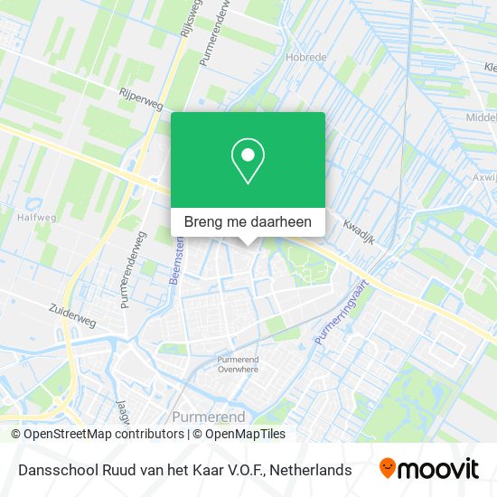 Dansschool Ruud van het Kaar V.O.F. kaart