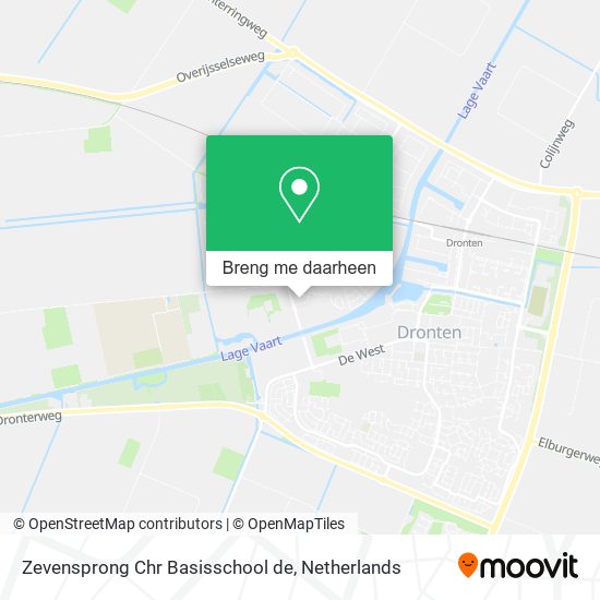 Zevensprong Chr Basisschool de kaart