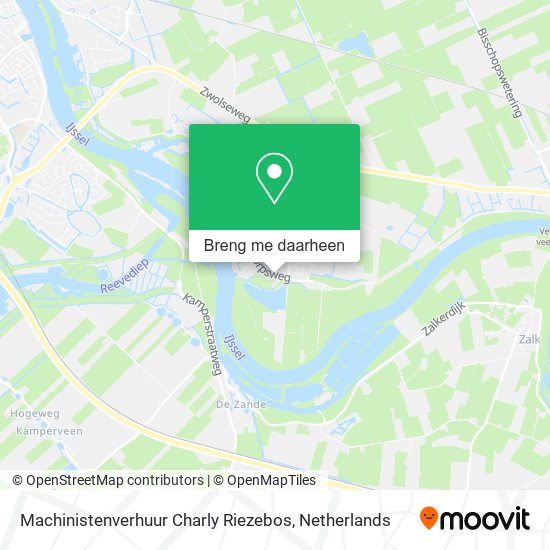 Machinistenverhuur Charly Riezebos kaart