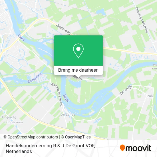 Handelsonderneming R & J De Groot VOF kaart