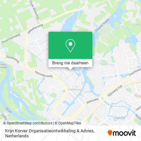 Krijn Korver Organisatieontwikkeling & Advies kaart