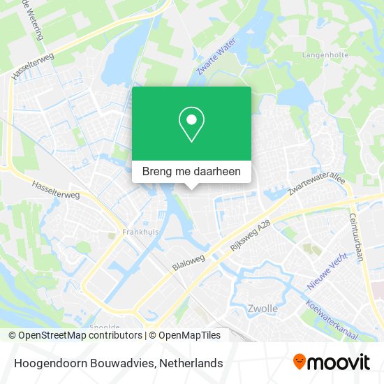 Hoogendoorn Bouwadvies kaart