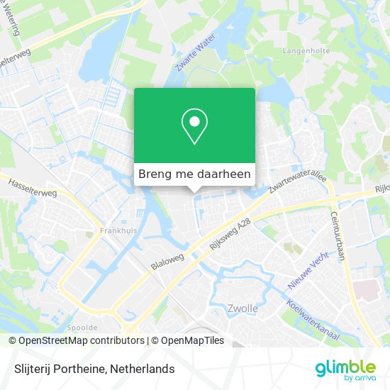 Slijterij Portheine kaart