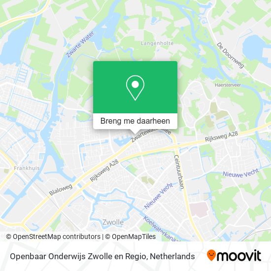 Openbaar Onderwijs Zwolle en Regio kaart