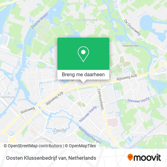 Oosten Klussenbedrijf van kaart