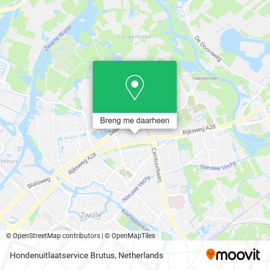 Hondenuitlaatservice Brutus kaart