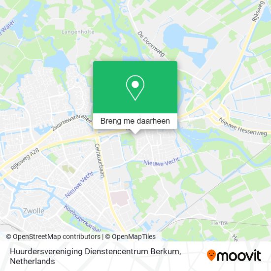 Huurdersvereniging Dienstencentrum Berkum kaart