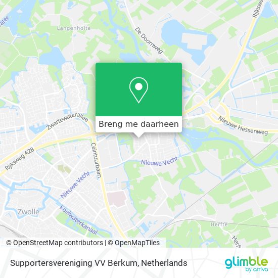 Supportersvereniging VV Berkum kaart