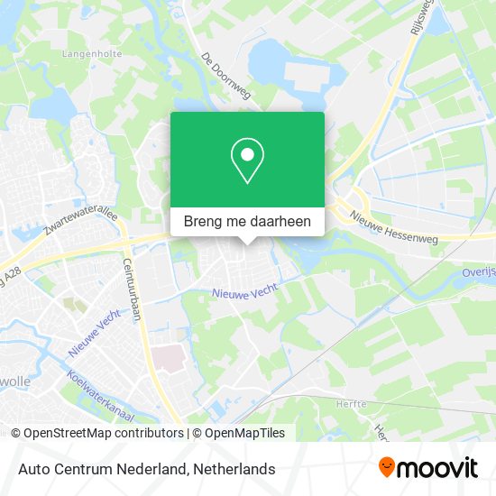 Auto Centrum Nederland kaart