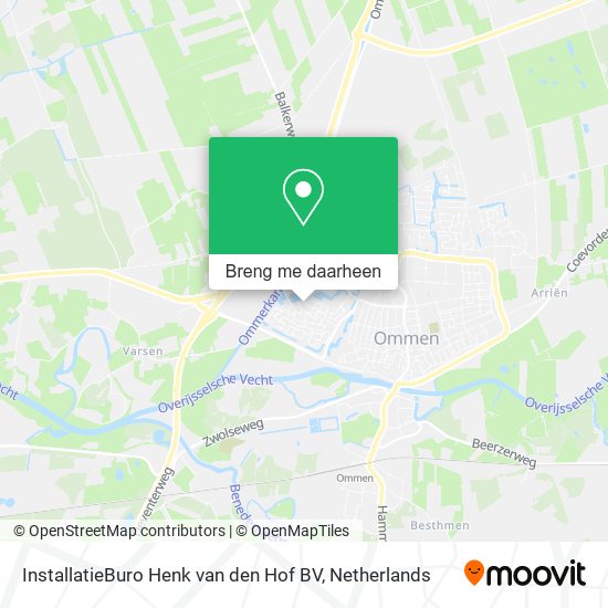 InstallatieBuro Henk van den Hof BV kaart