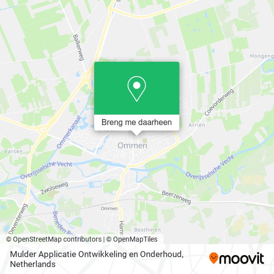 Mulder Applicatie Ontwikkeling en Onderhoud kaart