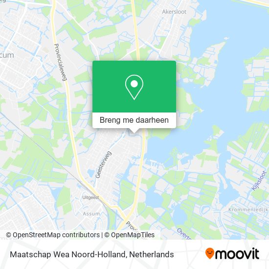Maatschap Wea Noord-Holland kaart