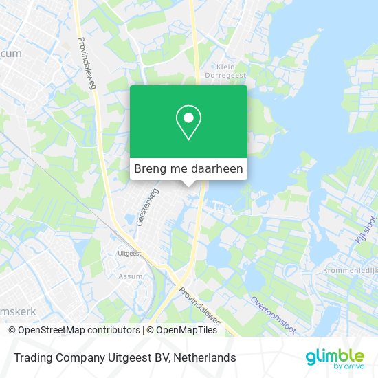 Trading Company Uitgeest BV kaart