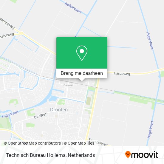 Technisch Bureau Hollema kaart