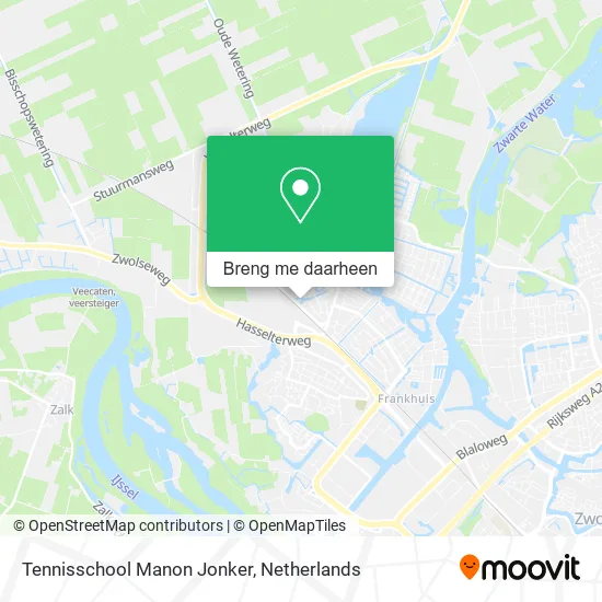 Tennisschool Manon Jonker kaart