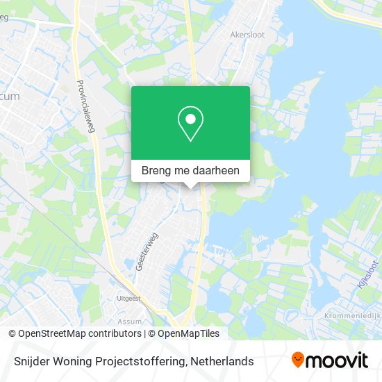 Snijder Woning Projectstoffering kaart