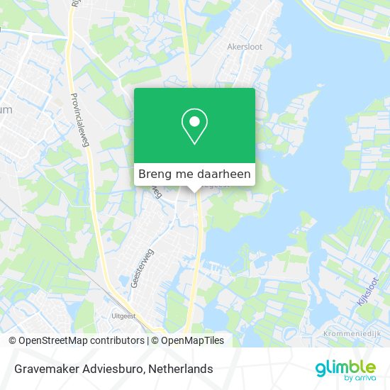 Gravemaker Adviesburo kaart