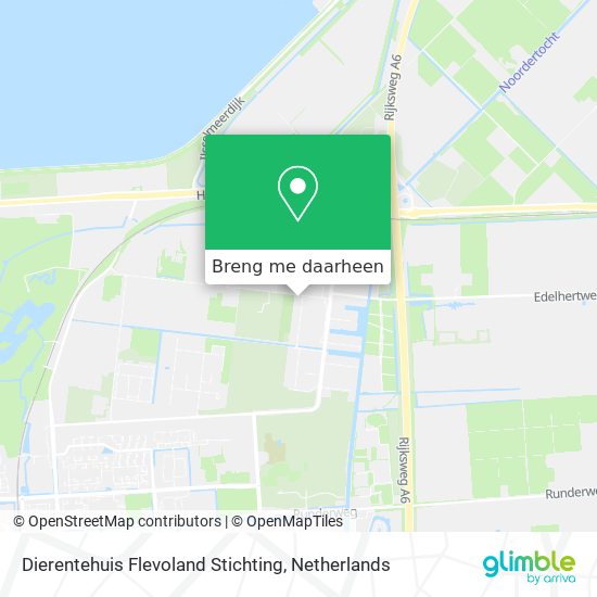 Dierentehuis Flevoland Stichting kaart