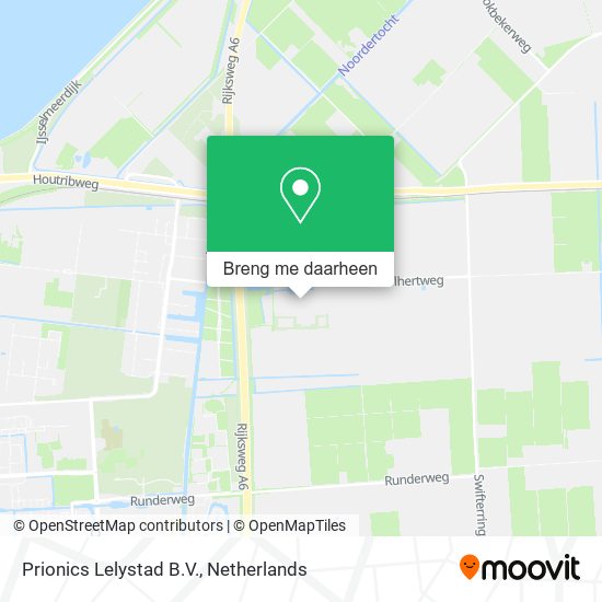 Prionics Lelystad B.V. kaart