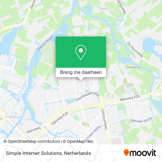 Simple Internet Solutions kaart