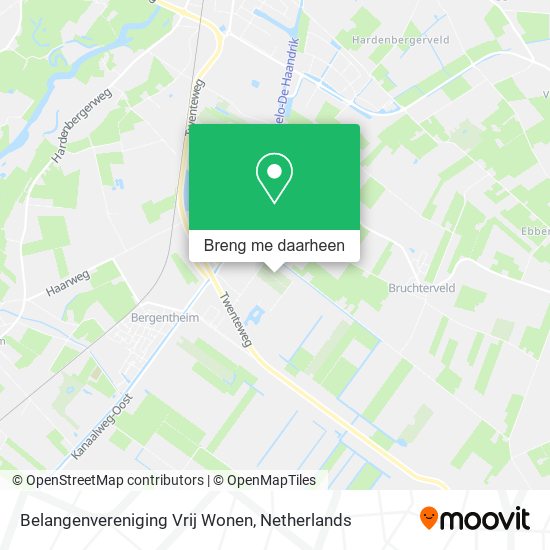 Belangenvereniging Vrij Wonen kaart