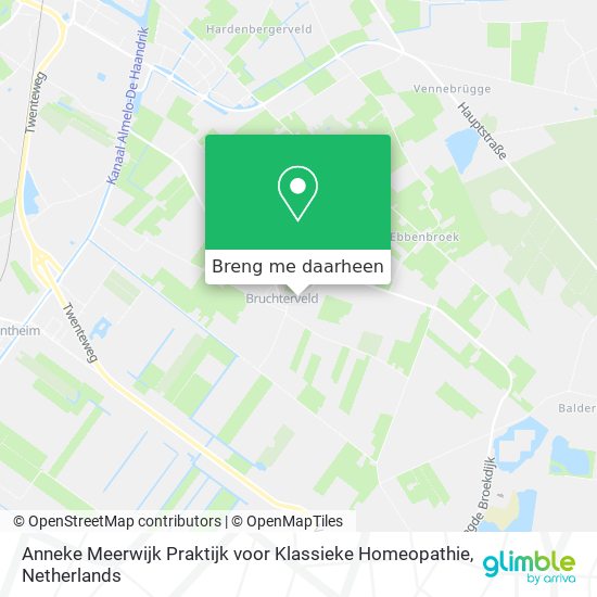 Anneke Meerwijk Praktijk voor Klassieke Homeopathie kaart