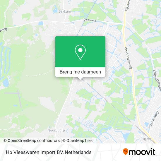 Hb Vleeswaren Import BV kaart