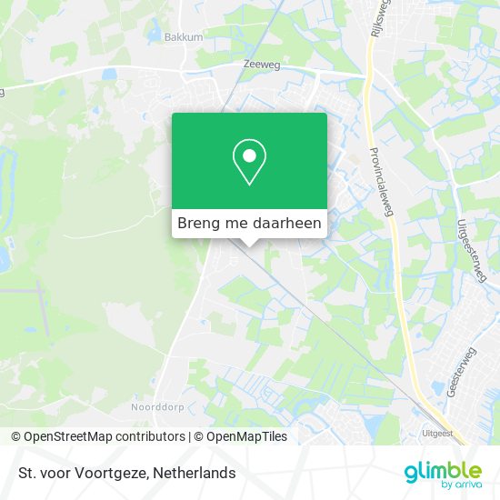 St. voor Voortgeze kaart