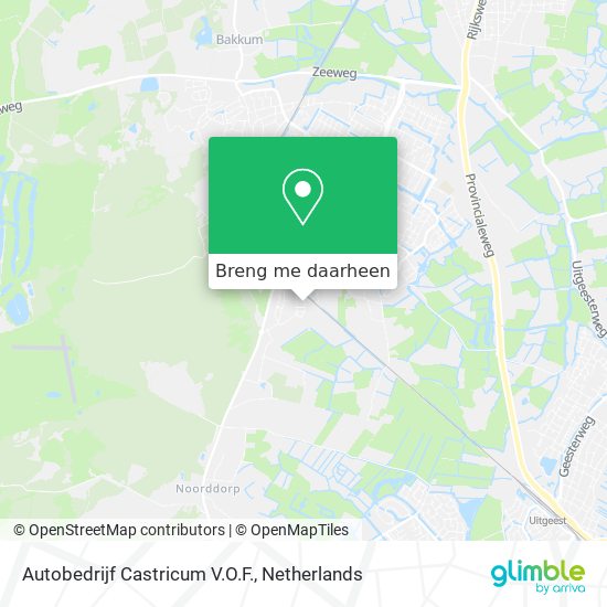 Autobedrijf Castricum V.O.F. kaart