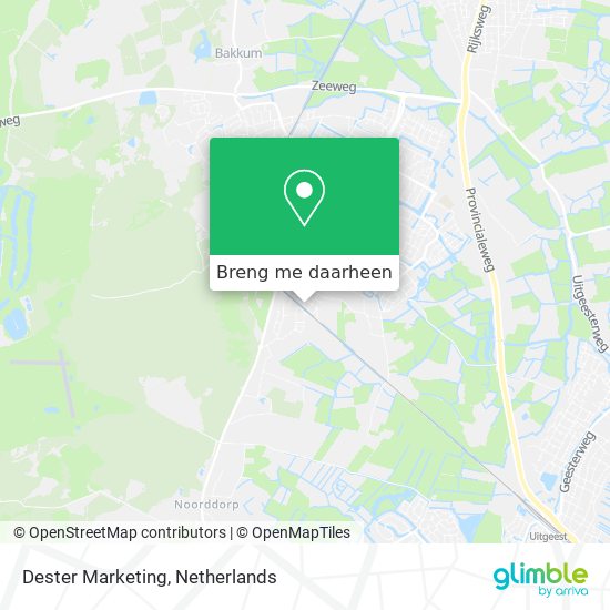 Dester Marketing kaart