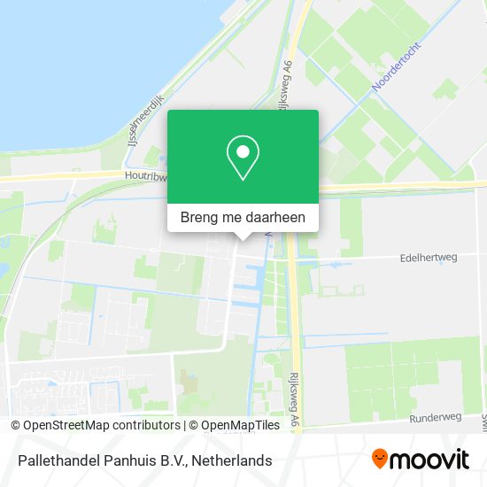 Pallethandel Panhuis B.V. kaart