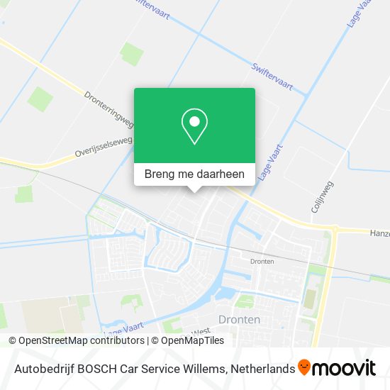 Autobedrijf BOSCH Car Service Willems kaart