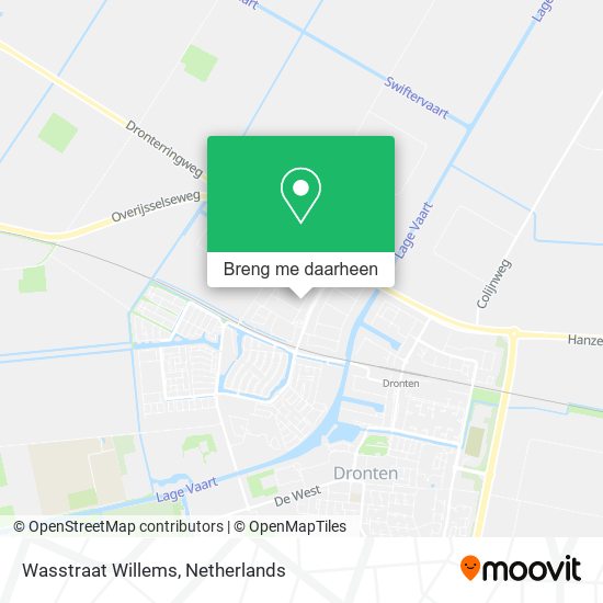 Wasstraat Willems kaart