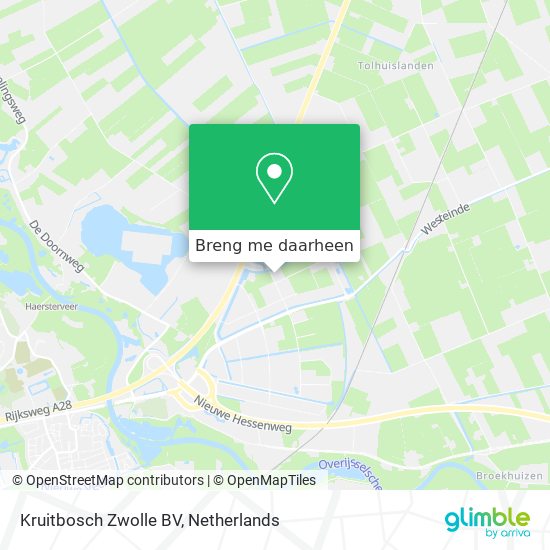 Kruitbosch Zwolle BV kaart