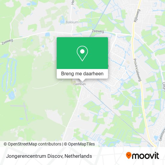 Jongerencentrum Discov kaart