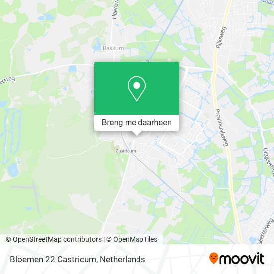 Bloemen 22 Castricum kaart