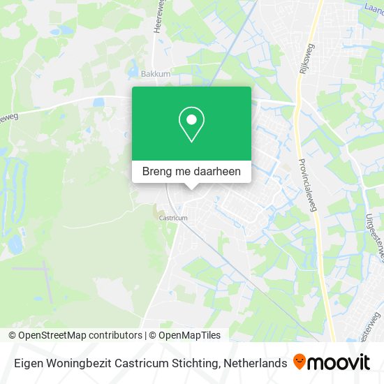 Eigen Woningbezit Castricum Stichting kaart