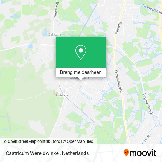 Castricum Wereldwinkel kaart