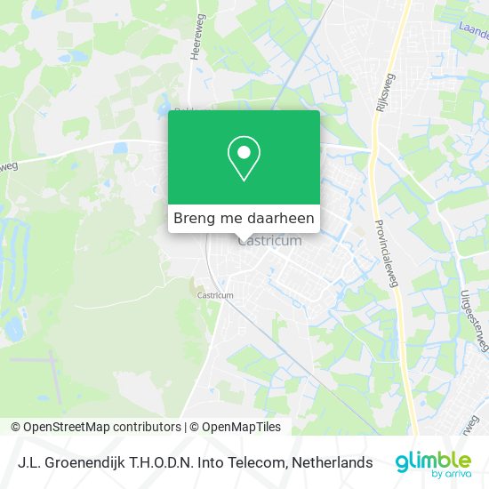 J.L. Groenendijk T.H.O.D.N. Into Telecom kaart