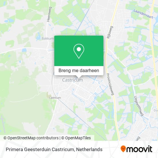 Primera Geesterduin Castricum kaart