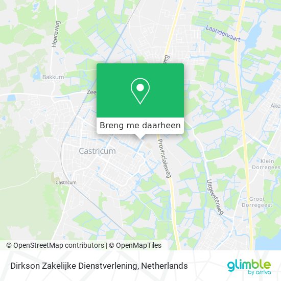 Dirkson Zakelijke Dienstverlening kaart