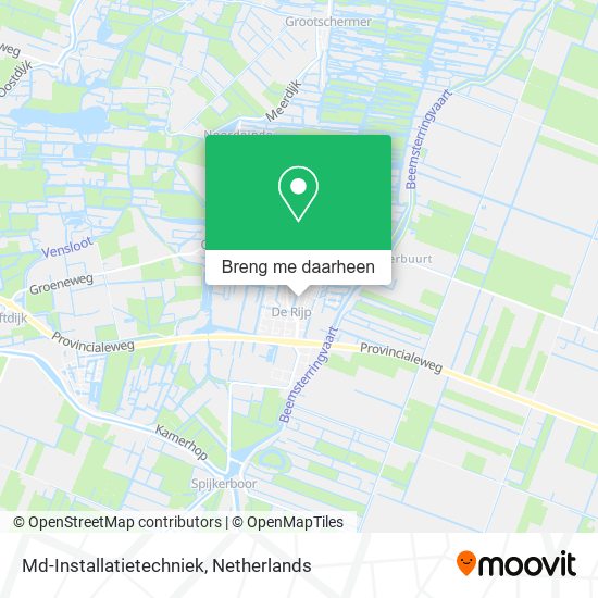 Md-Installatietechniek kaart