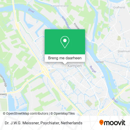 Dr. J.W.G. Meissner, Psychiater kaart