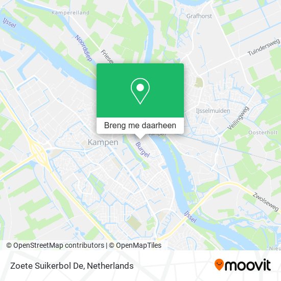 Zoete Suikerbol De kaart