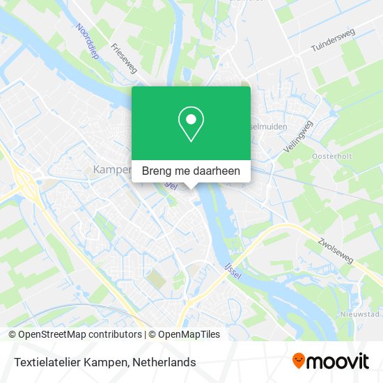 Textielatelier Kampen kaart
