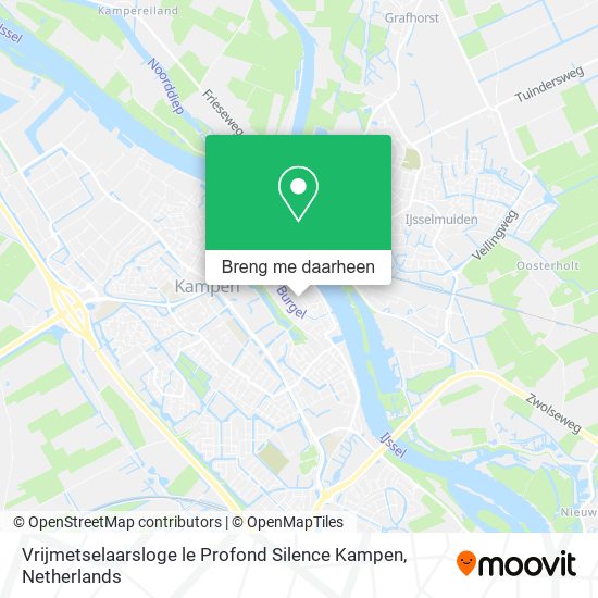 Vrijmetselaarsloge le Profond Silence Kampen kaart