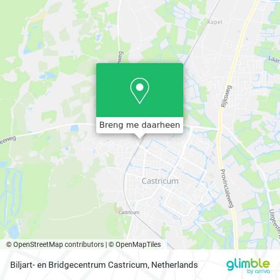 Biljart- en Bridgecentrum Castricum kaart