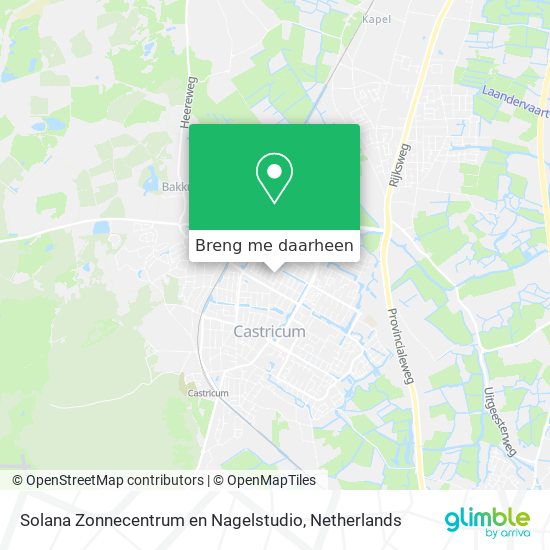 Solana Zonnecentrum en Nagelstudio kaart